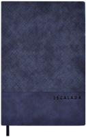 Ежедневник А5 160 л Вивинг темно-синий кожзам мягкий переплет