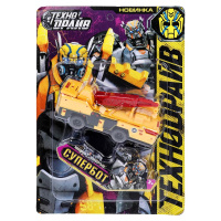 Машина супербот трансформирующийся вывертыш 21*15*3.5см технодрайв 379046