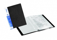 Папка А4 60 вклад 0,7 мм Expert волокно Черная