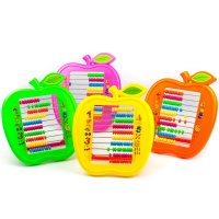 Счеты детские 10 десятков с подставкой Яблоко AL6352
