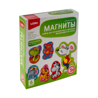 Набор для лепки магниты Озорные зверята М-014