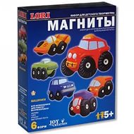 Набор для лепки магниты Машинки М-012