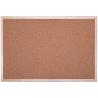 Доска офисная пробковая 90*120 см деревянная рамка