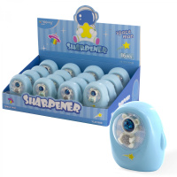 Точилка пластик контейнер 2отв Yalong Космонавт YL231659