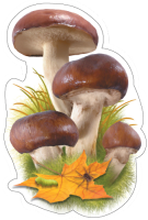 Украшение Грибы маслята двухстороннее А7 М-17001