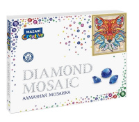 Алмазная мозаика 40*50 Сказочный Лис (холст на подрамнике,стразы разного размера,частичная выкладка)