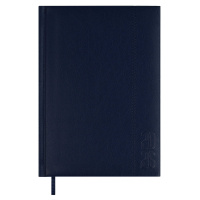 Ежедневник 2026г А5 176л Наппа синий кожзам 70226