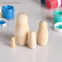 Матрешка под роспись 4в1 8,5см