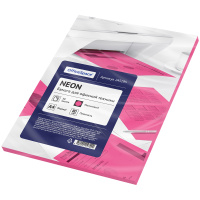 Бумага А4 50 л 80 гр Малиновая неон 