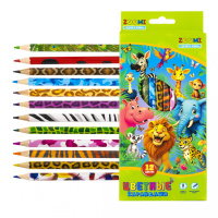 Карандаш 12 цв Zoomi Джунгли ZM507-12