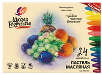 Пастель 24 цв масляная трехгранная Школа творчества 31С 1973-08