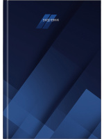 Ежедневник А5 128 л Темно-синий минимализм тв линия 128-6748