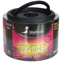 Диск DVD+R 4.7 Гб/120min Smart Track 16x Cake Box