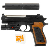 Пистолет с лазерным прицелом, с глушителем 307569