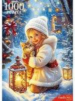 Пазлы 1000 Зимняя прогулка