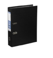 Папка арочная PVC/бумага А4 75мм Черный Expert