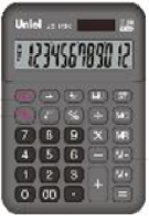 Калькулятор 12 разряд Uniel 100*147 UD-152К