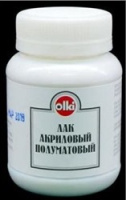 Лак акриловый полуматовый в банке 100мл 4607044802766