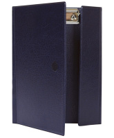 Планшет-папка А5 вертик пвх клапан-липучка 175Х230 синий