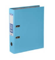 Папка арочная PVC/бумага А4 75мм Голубой Expert