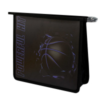 Папка А5 для тетр молния сверху пластик Баскетбольный мяч 69299