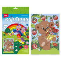 Картина по номерам 20*28,5 Мишка-Сладкоежка Ркн-035
