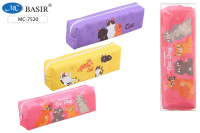 Пенал 1отд без наполнения 19*6*4 Кошки ПВХ МС-7520