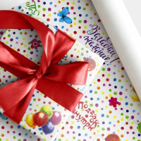 Бумага упаковочная Праздничное настроение 70*100 см 