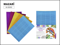 Картон цветной гофрирован металлик А4 5л 5цв М-20303