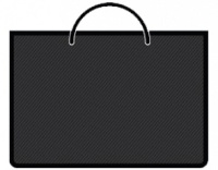 Папка А3 для рисунков и чертежей Ассорти пластик молния ручка-шнурок ПМ-А3-35