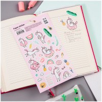 Наклейки бумажные Meshu Unicorn rest 12*21см 31шт