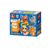 Магниты из гипса под роспись Кошечки собачки 04487