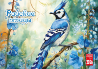 Календарь 2026 на спирали домик Райские птицы горизонтальный 21*17см