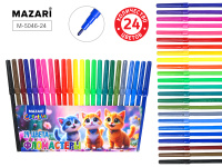 Фломастеры 24цв Mazari Котик М-5046-24