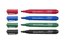 Маркер перманентный набор 4цв 2мм Silwerhof