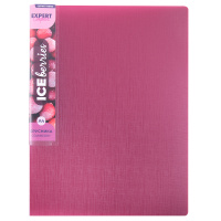 Папка А4 2 кольца 25 мм 0,8 мм Trend ICEberriesl Брусника карман