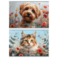 Альбом для рисования 32 л А4 скоба Домашние питомцы 100 гр/м2 62632