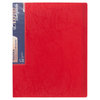 Папка А4 80 вклад 0,7 мм Expert волокно Красная