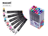 Маркеры для скетчинга 24цв Фантазия цветочная гамма двусторонние М-5037, М-6067, М-15022-24