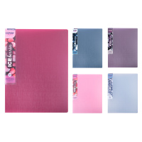 Папка А4 4 кольца 25 мм 0,8 мм Trend ICEberriesl Лёд карман