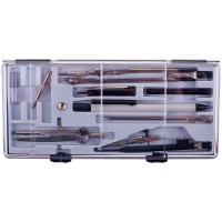 Готовальня 12 предметов циркуль 15,5см Глобус 12-80-70