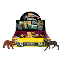 Дикое животное 10-13см 4 вида пластизоль играем вместе в ассорт 380421