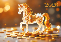 Календарь 2026 квартальный 190*460 Символ года 9245