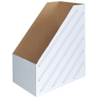 Лоток вертик 1 отд 150 мм микрогофрокартон белый