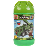 Конструктор город мастеров Армия ЗРК 127 деталей в банке 284024