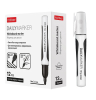 Маркер для доски Черный 2 мм Hatber Daily 060885