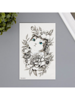 Татуировка на тело цветная Вислоухий котик 12*19 см 10539396