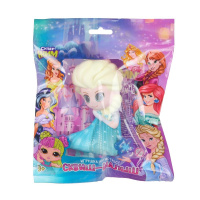 Игрушка антистресс супер жим Девочка в голубом платье сквиш малыш 404807