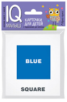 Карточки умный малыш English Цвета и формы 14 цветных карточек