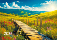 Календарь 2026 квартальный 190*460 Природа 9240